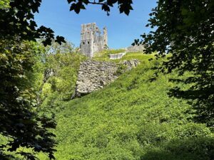 Photo of Corfe Castle in Dorset England