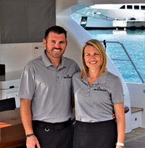 Photo of English Cottage Vacation co-hosts Laura & Nathan who went from VIP yacht specialists to launching a luxury British cottage experience