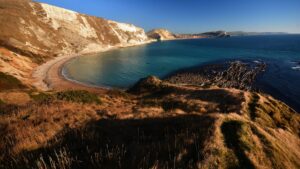 Photo of popular vacation destination Mupe Bay on the Jurassic Coast in Dorset 