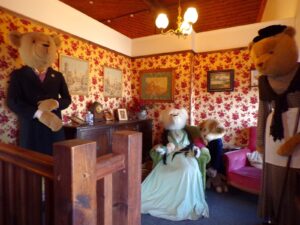 Photo of exhibits at Dorset Teddy Bear Museum