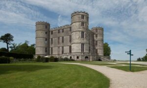 Photograph of Lulworth Castle which is another famous British castle