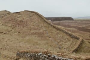 photo of Hadrian's Wall to be seen on countryside walks in Britain