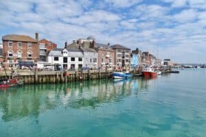 Photo of the waterfront at Weymouth in Dorset