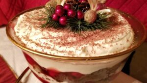photo of Christmas trifle