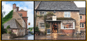 Lacock village collage