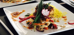 photo of gourmet dish from Laura's recipe book