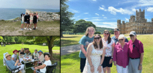 collage showing English Cottage Vacation guests on excursions for the August 2025 newsletter week 4 gallery