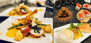 collage showing dishes from Laura's recipe book